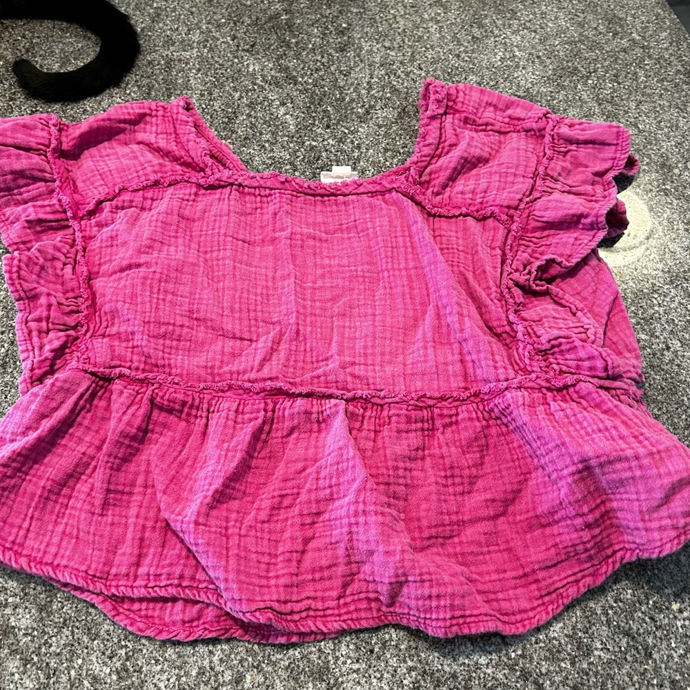 Linen crop top